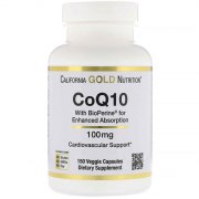 Заказать California Gold Nutrition CoQ10 100 мг 150 вег капс