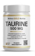 Заказать Wellness Gold Nutrition Taurine 500 мг 60 капс